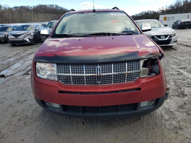 2LMDU88C37BJ02999 - 2007 LINCOLN MKX RED photo 5