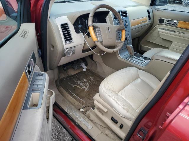 2LMDU88C37BJ02999 - 2007 LINCOLN MKX RED photo 8