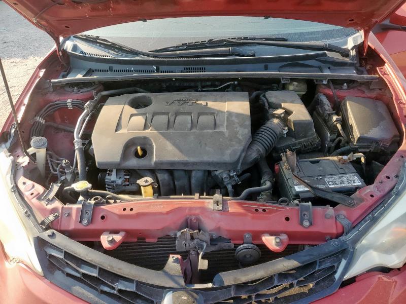 5YFBURHE4GP455497 - 2016 TOYOTA COROLLA L RED photo 11