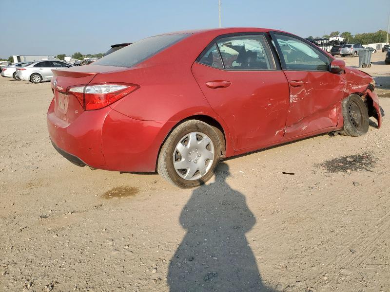 5YFBURHE4GP455497 - 2016 TOYOTA COROLLA L RED photo 3