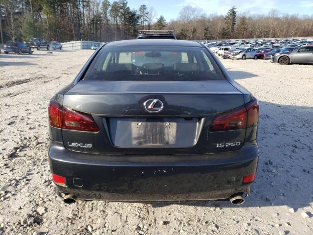 JTHBK262162017408 - 2006 LEXUS IS 250 GRAY photo 6