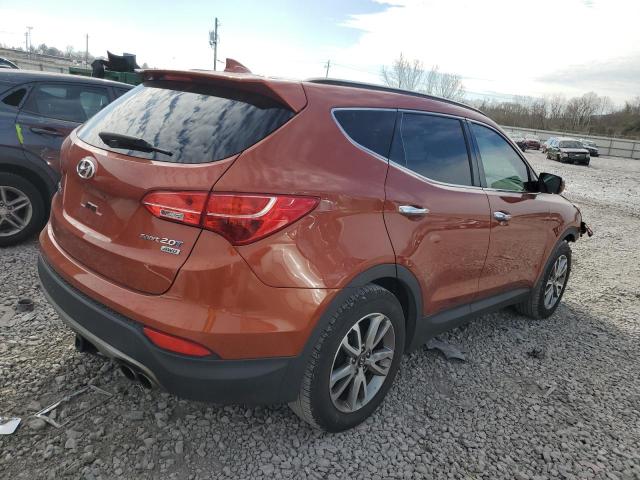 5XYZUDLA6EG133032 - 2014 HYUNDAI SANTA FE S ORANGE photo 3