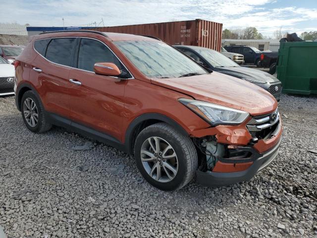 5XYZUDLA6EG133032 - 2014 HYUNDAI SANTA FE S ORANGE photo 4