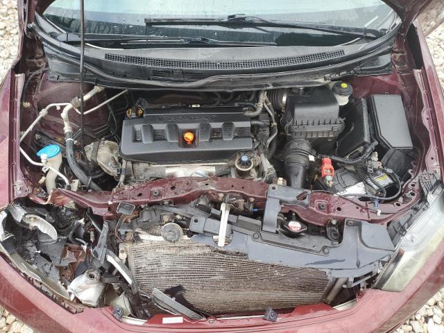 2HGFB2F89CH532474 - 2012 HONDA CIVIC EX BURGUNDY photo 11