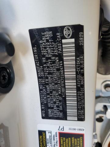 4T1BF1FK7EU464744 - 2014 TOYOTA CAMRY L 白色 照片 12