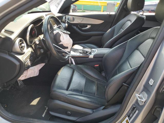55SWF4KB0FU093352 - 2015 MERCEDES-BENZ C 300 4MATIC GRAY photo 14