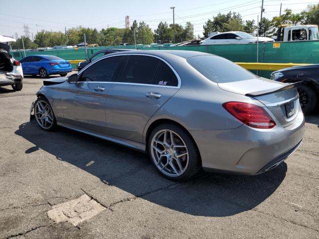 55SWF4KB0FU093352 - 2015 MERCEDES-BENZ C 300 4MATIC GRAY photo 4