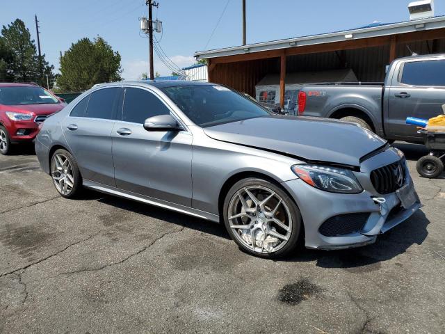 55SWF4KB0FU093352 - 2015 MERCEDES-BENZ C 300 4MATIC GRAY photo 7