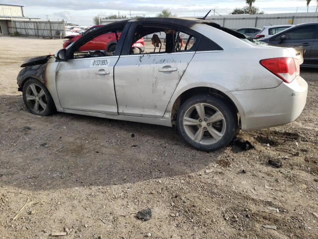 1G1PE5SB7E7258146 - 2014 CHEVROLET CRUZE LT SILVER photo 2