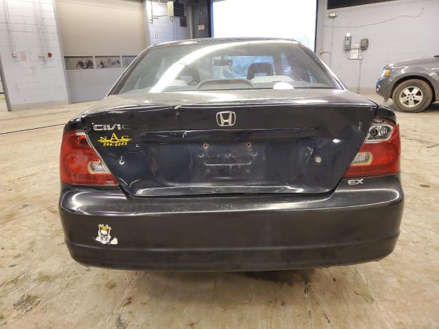 1HGEM22912L032928 - 2002 HONDA CIVIC EX BLACK photo 6