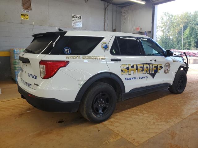 1FM5K8ABXLGD07942 - 2020 FORD EXPLORER POLICE INTERCEPTOR أبيض صورة 3