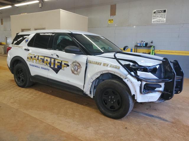 1FM5K8ABXLGD07942 - 2020 FORD EXPLORER POLICE INTERCEPTOR أبيض صورة 4