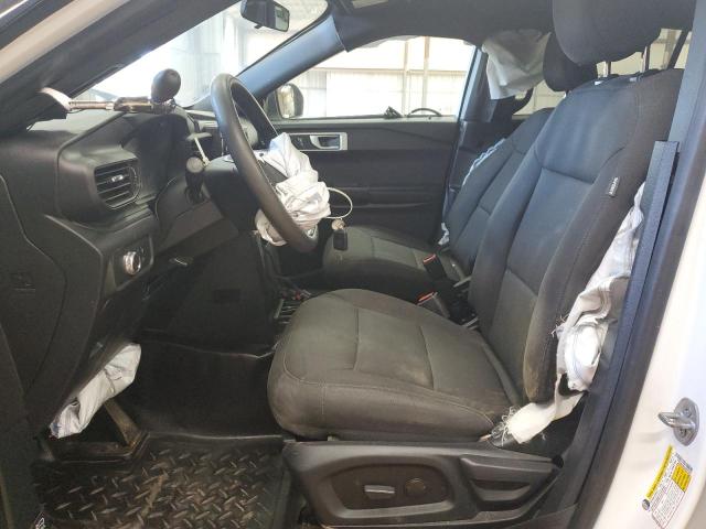 1FM5K8ABXLGD07942 - 2020 FORD EXPLORER POLICE INTERCEPTOR أبيض صورة 7