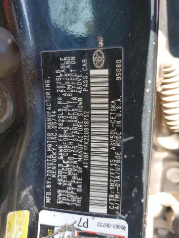 4T1BF1FK2EU818752 - 2014 TOYOTA CAMRY L ლურჯი ფოტო 13