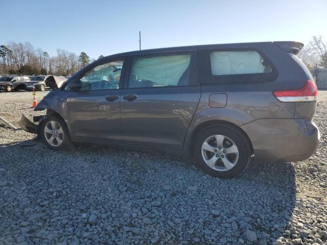 5TDZK3DCXCS242254 - 2012 TOYOTA SIENNA GRAY photo 2