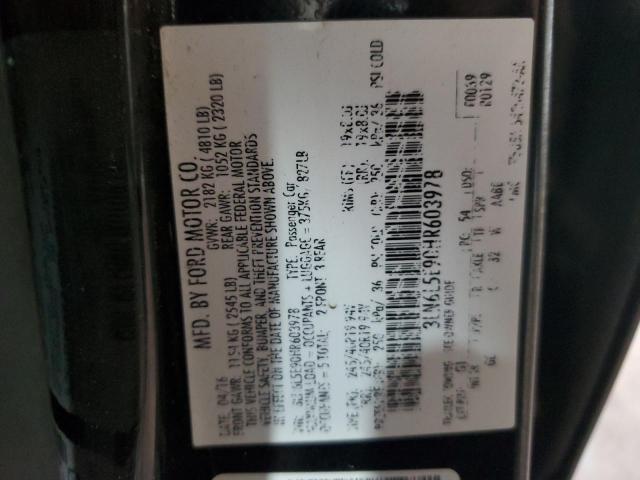 3LN6L5E90HR603978 - 2017 LINCOLN MKZ RESERVE შავი ფოტო 12