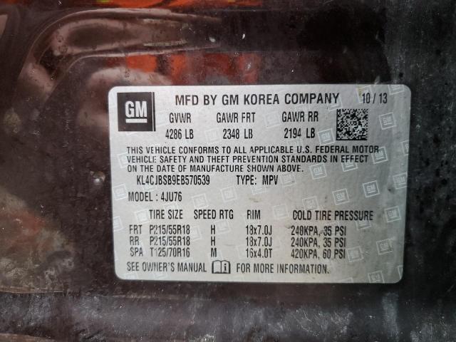 KL4CJBSB9EB570539 - 2014 BUICK ENCORE CONVENIENCE 黑色 照片 13