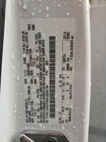 1FMCU9GX3DUB84756 - 2013 FORD ESCAPE SE თეთრი ფოტო 13