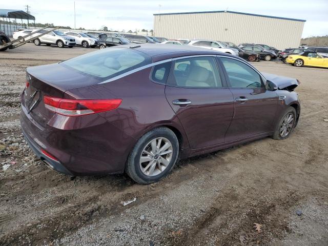 5XXGT4L32JG234000 - 2018 KIA OPTIMA LX BURGUNDY photo 3