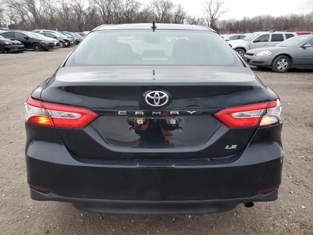 4T1B11HK0JU105855 - 2018 TOYOTA CAMRY L BLACK photo 6