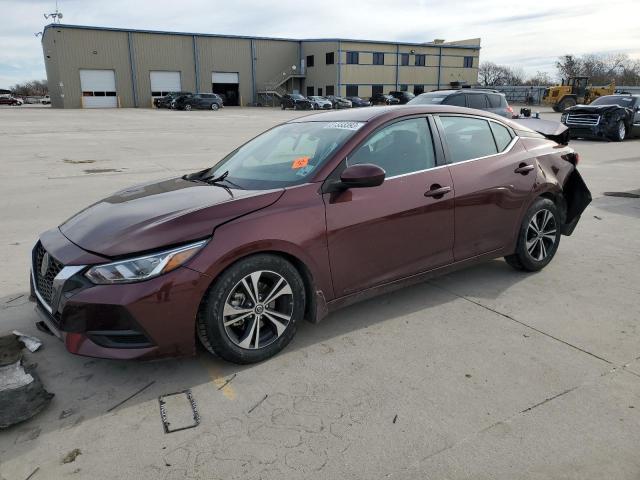 3N1AB8CV6MY288643 - 2021 NISSAN SENTRA SV BURGUNDY photo 1