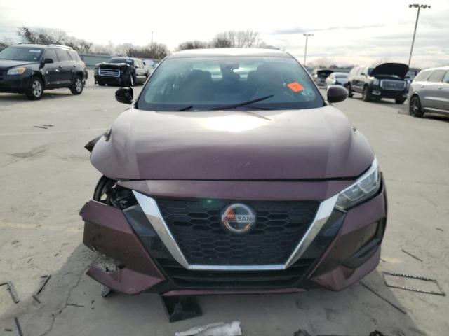 3N1AB8CV6MY288643 - 2021 NISSAN SENTRA SV BURGUNDY photo 5