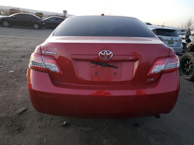 4T1BF3EK8BU680112 - 2011 TOYOTA CAMRY BASE RED photo 6