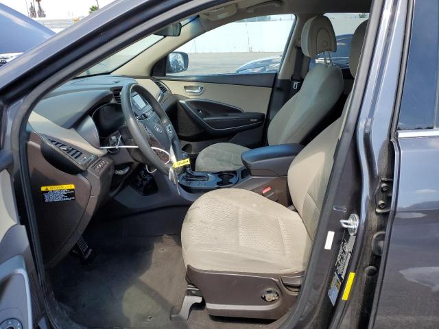 5XYZTDLB0HG497527 - 2017 HYUNDAI SANTA FE S GRAY photo 7