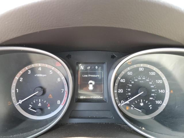 5XYZTDLB0HG497527 - 2017 HYUNDAI SANTA FE S GRAY photo 9