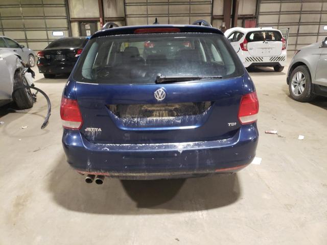 3VWPL7AJ7BM634599 - 2011 VOLKSWAGEN JETTA TDI BLUE photo 6