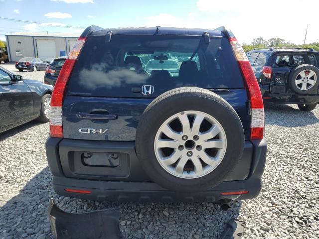 JHLRD788X6C019907 - 2006 HONDA CR-V EX BLUE photo 6