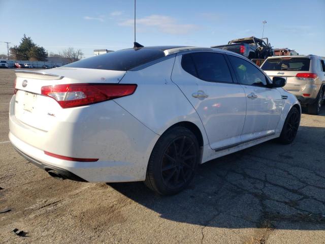 5XXGR4A63DG234541 - 2013 KIA OPTIMA SX WHITE photo 3