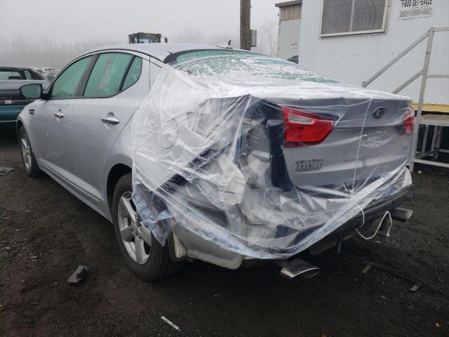 5XXGM4A73FG445605 - 2015 KIA OPTIMA LX SILVER photo 2