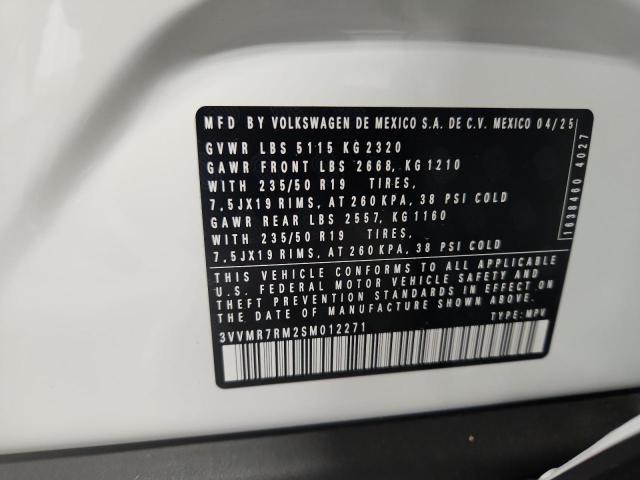 3VVMR7RM2SM012271 - 2025 VOLKSWAGEN TIGUAN SE Weiß Foto 13