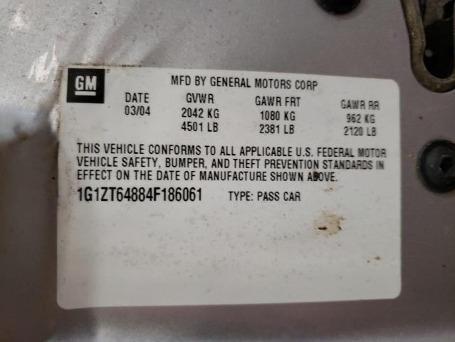 1G1ZT64884F186061 - 2004 CHEVROLET MALIBU MAXX LS 银色 照片 12