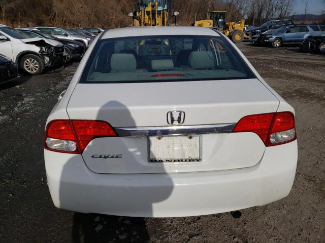 2HGFA1F30AH529820 - 2010 HONDA CIVIC VP WHITE photo 6