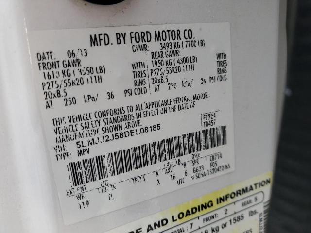 5LMJJ2J58DEL08185 - 2013 LINCOLN NAVIGATOR კრემისფერი ფოტო 13