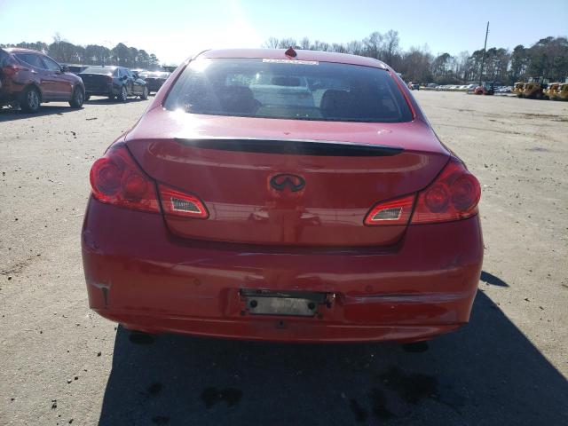 JN1CV6AP4CM626762 - 2012 INFINITI G37 BASE RED photo 6