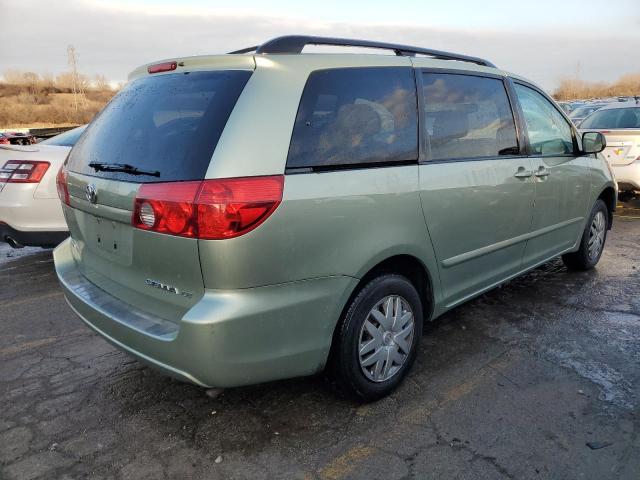 5TDZK23C68S223056 - 2008 TOYOTA SIENNA CE GREEN photo 3