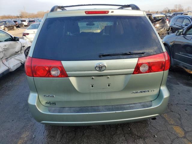 5TDZK23C68S223056 - 2008 TOYOTA SIENNA CE GREEN photo 6