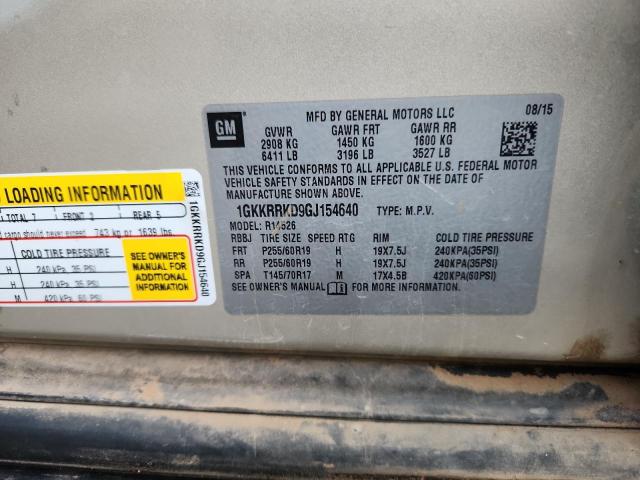 1GKKRRKD9GJ154640 - 2016 GMC ACADIA SLT-1 ოქროსფერი ფოტო 13