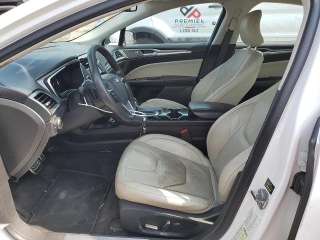 3FA6P0K9XGR151574 - 2016 FORD FUSION TITANIUM Weiß Foto 7