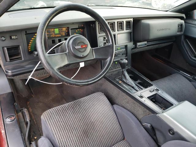 1G1YY2183H5115663 - 1987 CHEVROLET CORVETTE BURGUNDY photo 8