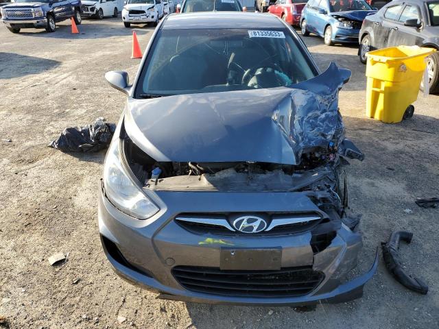 KMHCT5AE3CU016150 - 2012 HYUNDAI ACCENT GLS GRAY photo 5