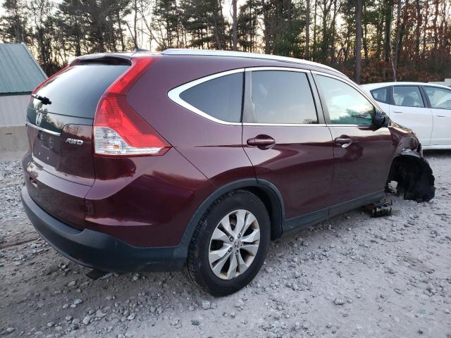 5J6RM4H76EL013887 - 2014 HONDA CR-V EXL BURGUNDY photo 3