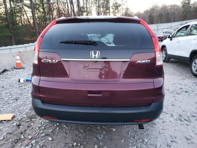 5J6RM4H76EL013887 - 2014 HONDA CR-V EXL BURGUNDY photo 6