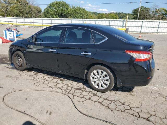 3N1AB7APXFY231427 - 2015 NISSAN SENTRA S BLACK photo 2