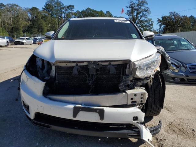 5TDKKRFH6FS065333 - 2015 TOYOTA HIGHLANDER XLE WHITE photo 5