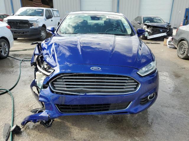 3FA6P0H95ER202094 - 2014 FORD FUSION SE BLUE photo 5