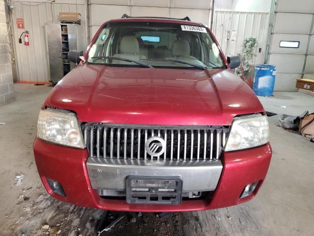 4M2YU561X5DJ14652 - 2005 MERCURY MARINER MAROON photo 5